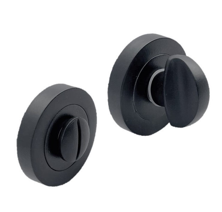 Bathroom Privacy Thumb Turn & Release – Black