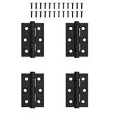 Matt Black Ball Bearing Door Hinge | Heavy Duty Stainless Steel Internal Butt Hinge | Smooth Silent Operation | 75mm x 50mm