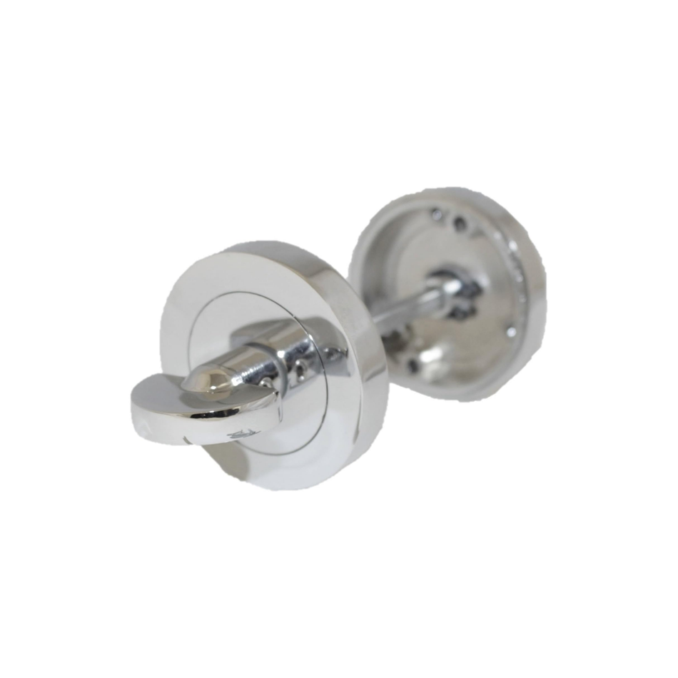 Polished Chrome Bathroom Thumb Turn & Release Lock – Privacy Turn for Internal Doors