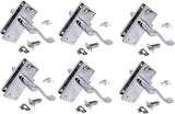 Victorian Scroll Silver Door Handles in Polished Chrome