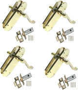 Brass Plated Internal Door Handles - Door Handles Internal Sets, Brass Door Handle Set for Internal Doors