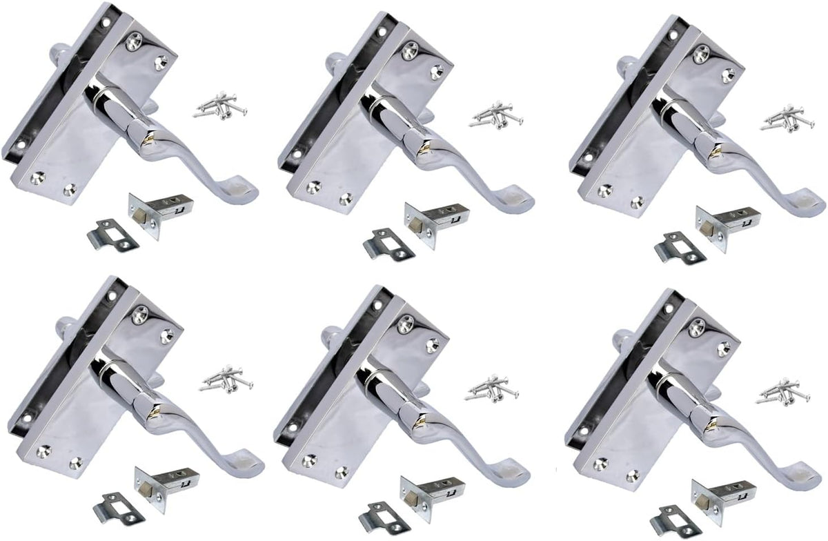 Victorian Silver Door Handles