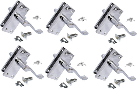 Victorian Silver Door Handles