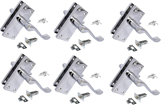 Victorian Silver Door Handles