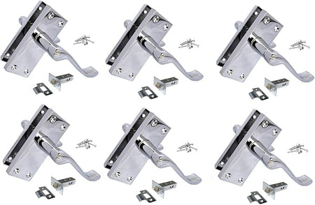 Victorian Silver Door Handles