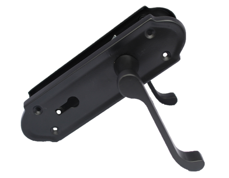 Askworth Door Handle Set – Matt Black Internal Lock Door Handles 170mm x 48mm