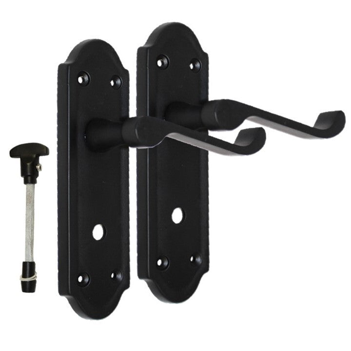 Matt Black Door Handles - Askworth Internal Door Handles Set for Internal Doors