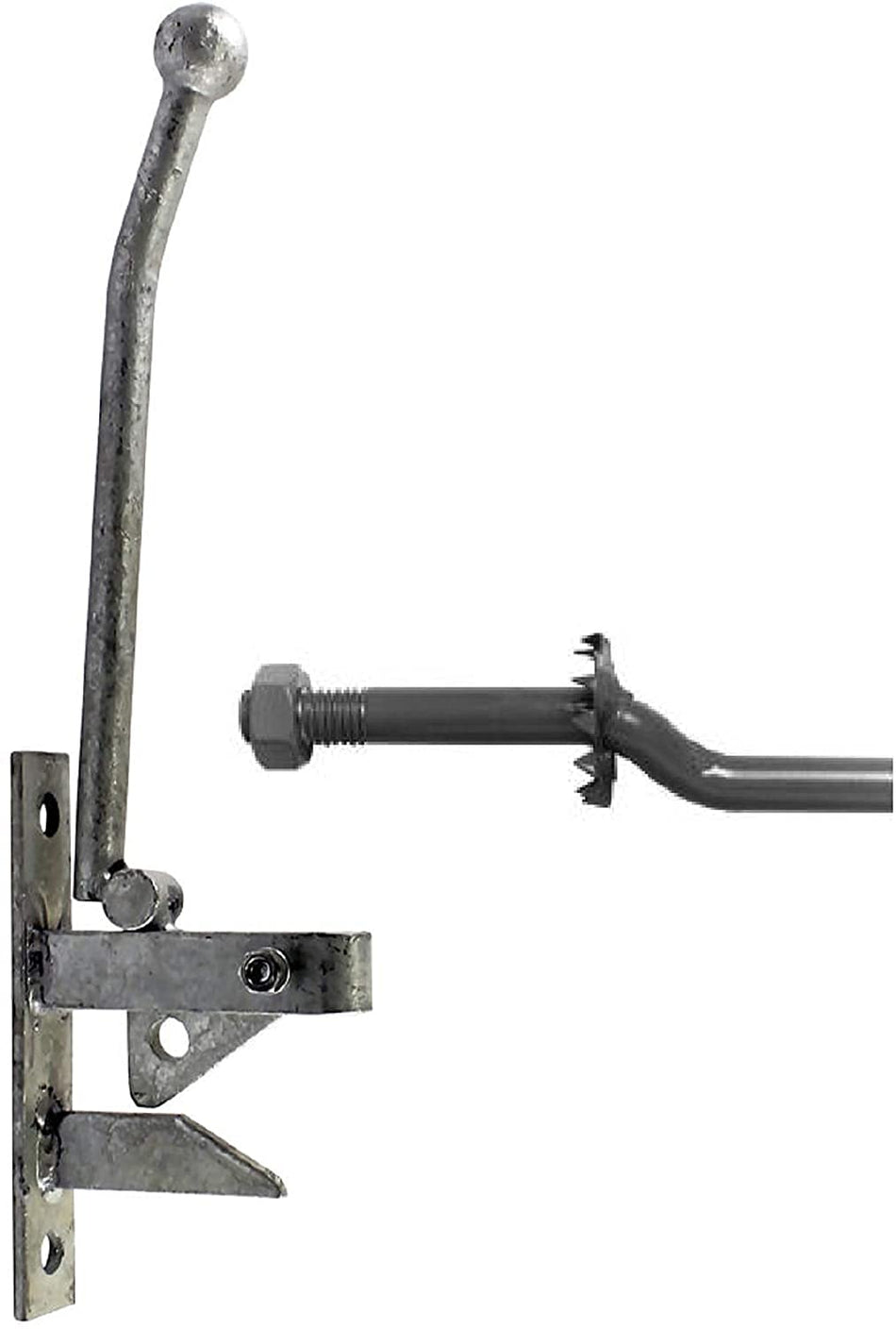 Haven Heritage Hunting Type Self-Locking Auto Gate Catch + Striker GALVANISED Finish