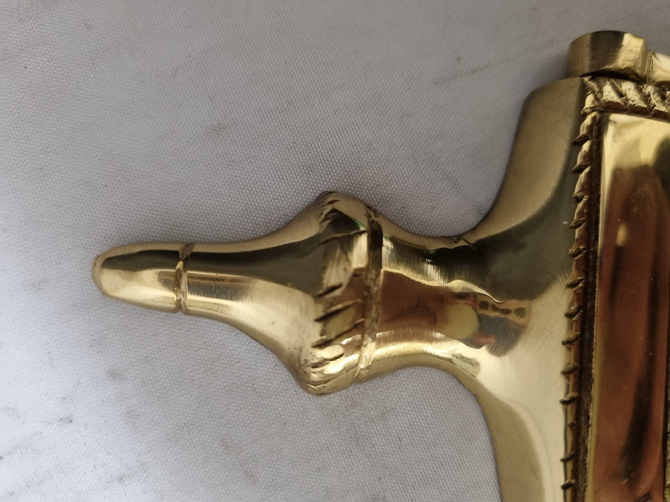 Haven Heritage Urn Door Knocker 5" INCH Georgian Front Door Knocker Brass Gold Urn Style