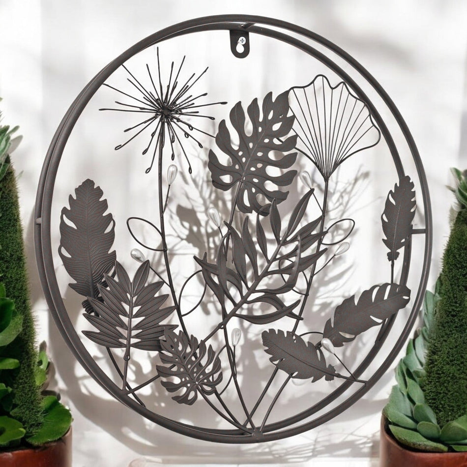 Circle Floral 3D Wall Décor