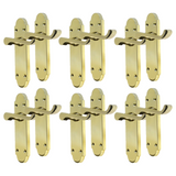 Brass Plated Internal Door Handles - Door Handles Internal Sets, Brass Door Handle Set for Internal Doors