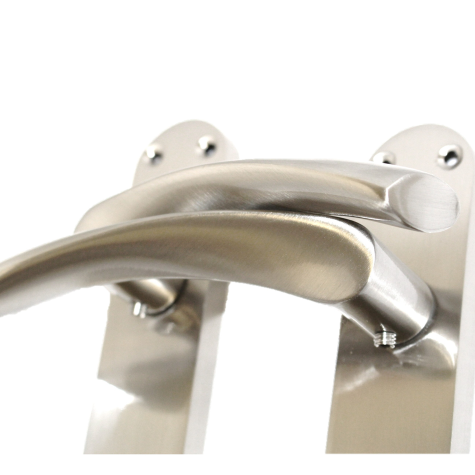 Astrid Victorian Lever Latch Door Handles 180mm – Satin Finish – 1 Pair