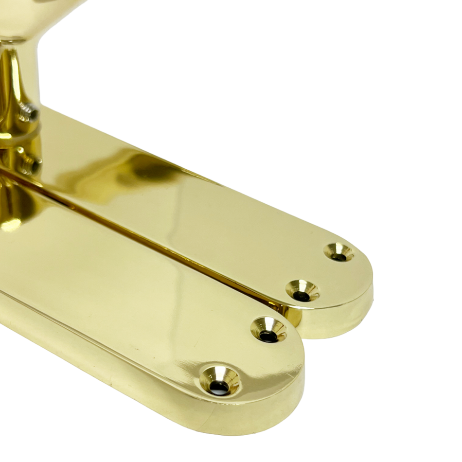 Astrid Victorian Lever Latch Door Handles 180mm – Polished Brass – 1 Pair