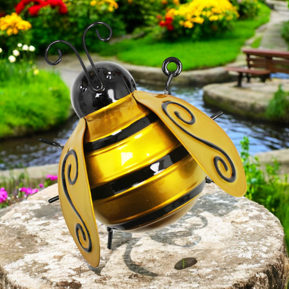 Large Metal Bumblebee Wall Art