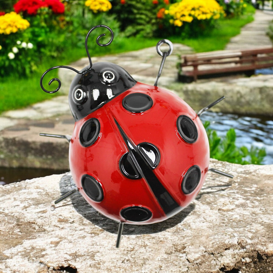 Small Metal Ladybird Wall Art