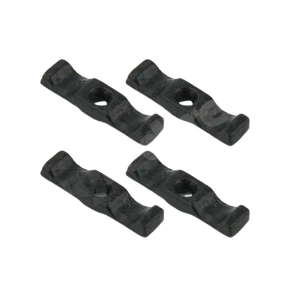 4 Pack Black Turn Button Latches 63mm (2.5") for Sheds, Gates & Rabbit Hutches